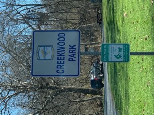 Creekwood Park signs